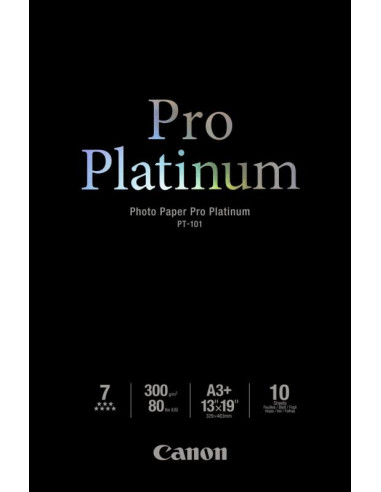 Hartie foto Canon PT-101 A3+, dimensiune A3+, 10 coli, tip Pro