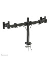 Neomounts by Newstar full motion dual desk mount (grommet) for two 10- 27" monitor screens, height adjustable - Black  General M