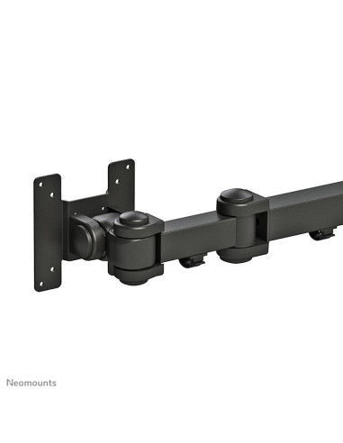 Neomounts by Newstar full motion dual desk mount (grommet) for two 10- 27" monitor screens, height adjustable - Black  General M