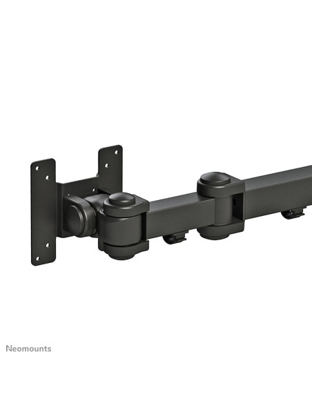 Neomounts by Newstar full motion dual desk mount (grommet) for two 10- 27" monitor screens, height adjustable - Black  General M