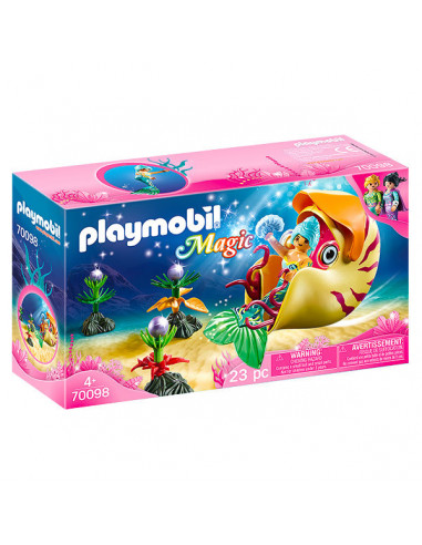 Playmobil Magic: Sirenă cu gondolă melc - 70098