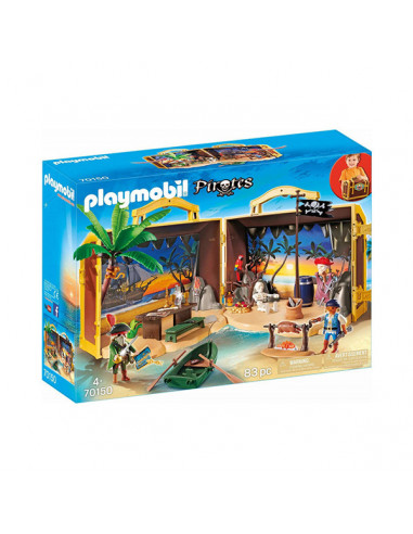 Playmobil Pirates - Set portabil Insula piraţilor 70150,70150