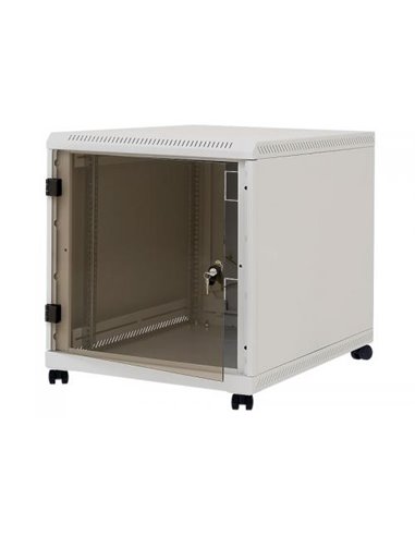 Rack de podea 19" Triton 12U 600x1000mm usa fata sticla panouri laterale/spate detasabile sectiuni pentru ventilatie activa, sec