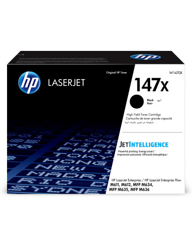 W1470X,HP LaserJet Cartus toner original de capacitate extinsă 147X, 25200 pagini, Negru, 1 buc.