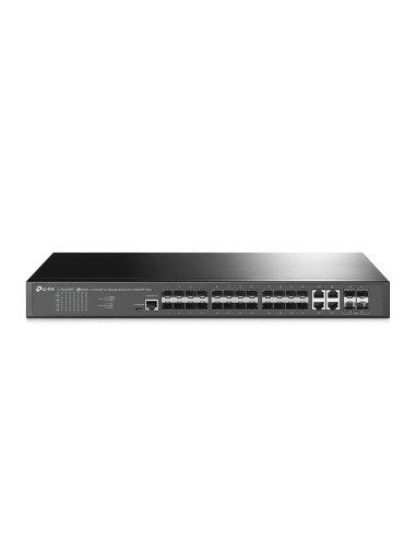 Switch TP-Link TL-SG3428XF, Jetstream, managed L2, 20 Gigabit SFP Slots, 4 Gigabit RJ45 SFP Combo Ports, 4 10GE SFP+ Slots, 1 RJ