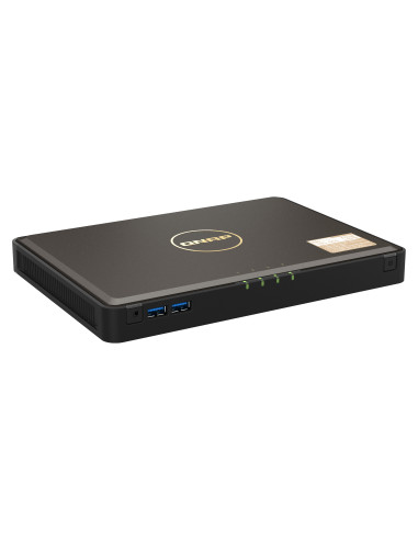 NAS QNAP 464 4-Bay, CPU Intel Celeron Jasper Lake N5105 N5095 Quad Core, burst up to 2.9GHz, RAM onboard 8GB DDR4 (not expandabl