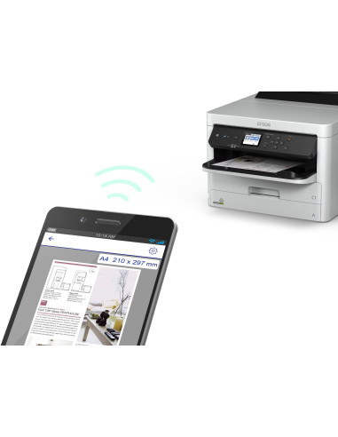 Imprimanta inkjet color Epson WF-5290DW, dimensiune A4, duplex, viteza max 34ppm alb-negru si color, rezolutie max 4800x1200dpi,