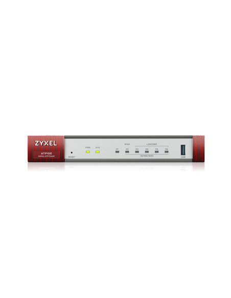 Zyxel ATP100 V2 10 100 1000, 1*WAN, 3*LAN DMZ , 1x Opt, 1x USB 3.0 ports, fanless, Standard