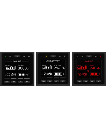 UPS APC Smart-UPS RT, Rack Tower,online dubla-conversie 5000VA   5000W 2 conectori C13 1 conector C19, extended runtime, nu incl