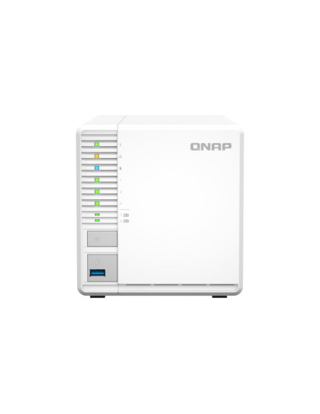 NAS QNAP 364 3-Bay, CPU Intel Celeron N5105 N5095 Quad Core, burst up to 2.9GHz, RAM 4GB DDR4 SODIMM (1 x 4GB), max. 16GB (2 DIM