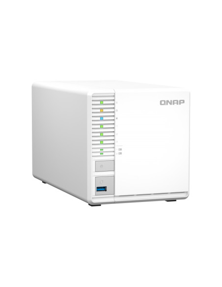 NAS QNAP 364 3-Bay, CPU Intel Celeron N5105 N5095 Quad Core, burst up to 2.9GHz, RAM 4GB DDR4 SODIMM (1 x 4GB), max. 16GB (2 DIM
