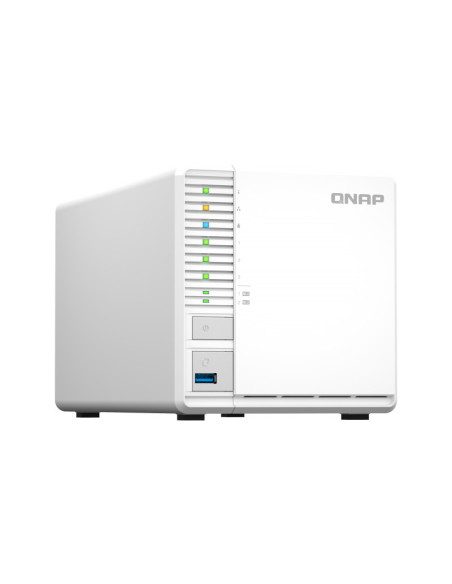 NAS QNAP 364 3-Bay, CPU Intel Celeron N5105 N5095 Quad Core, burst up to 2.9GHz, RAM 4GB DDR4 SODIMM (1 x 4GB), max. 16GB (2 DIM