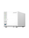 NAS QNAP 364 3-Bay, CPU Intel Celeron N5105 N5095 Quad Core, burst up to 2.9GHz, RAM 4GB DDR4 SODIMM (1 x 4GB), max. 16GB (2 DIM