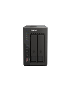 NAS QNAP 253E 2-Bay, CPU Intel Celeron J6412 4-core 4-thread processor, burst up to 2.6 GHz, RAM 8 GB DDR4 onboard not expandabl 2