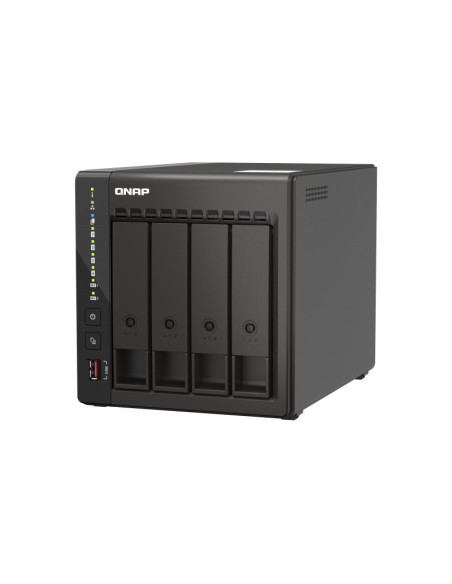 NAS QNAP 453E 4-Bay, CPU Intel Celeron J6412 4-core 4-thread processor