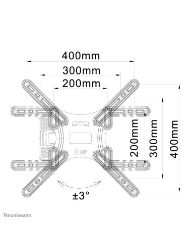 Suport TV de perete Neomounts by Newstar Select NM-W325BLACK, Reglabil, 23-55'', VESA 400x400mm, suporta pana la 25kg,