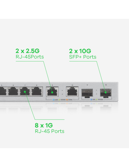 Switch ZYXEL XGS1210-12, 12 port, 10 100 1000