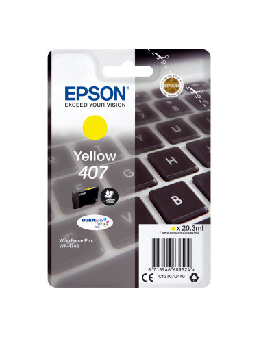 Cartus cerneala Epson C13T07U440, yellow, 1.9k, WorkForce Pro WF-4745