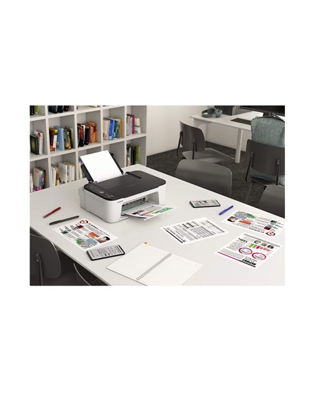 Multifunctional inkjet color Canon Pixma TS3452, Alb cu negru