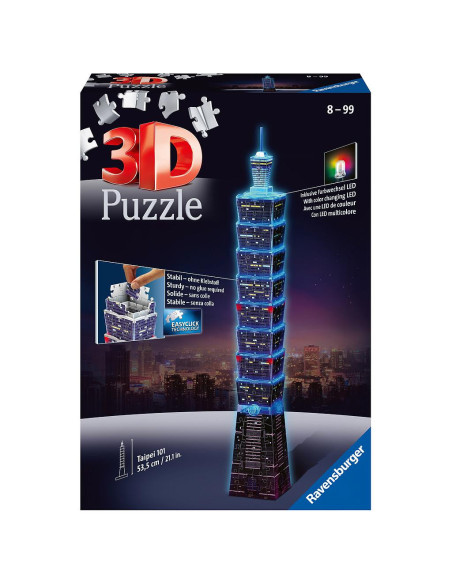 Puzzle 3D Led Taipei, 216 Piese,RVS3D11149