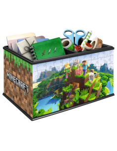 Puzzle 3D Cutie Depozitare Minecraft, 216 Piese,RVS3D11286