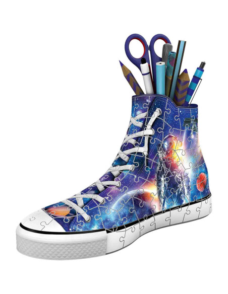 Puzzle 3D Suport Pixuri Sneaker Astronaut, 108 Piese,RVS3D11251