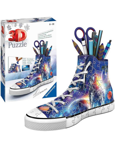 Puzzle 3D Suport Pixuri Sneaker Astronaut, 108 Piese,RVS3D11251