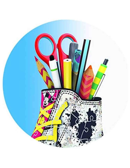 Puzzle 3D Suport Pixuri Sneaker Mickey, 108 Piese,RVS3D12055