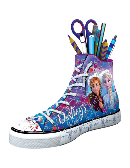 Puzzle 3D Suport Pixuri Sneaker Frozen, 108 Piese,RVS3D12121
