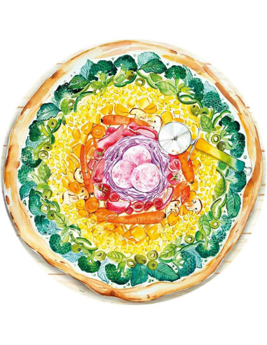 Puzzle Cerc Pizza, 500 Piese,RVSPA17347