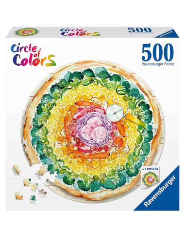 Puzzle Cerc Pizza, 500 Piese,RVSPA17347