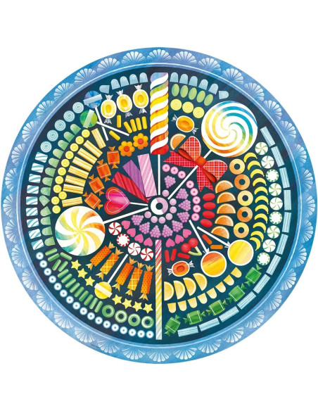 Puzzle Cerc Bomboane, 500 Piese,RVSPA17350