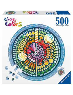 Puzzle Cerc Bomboane, 500 Piese,RVSPA17350 2