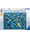 Puzzle Specii Marine Colorate, 500 Piese,RVSPA17375