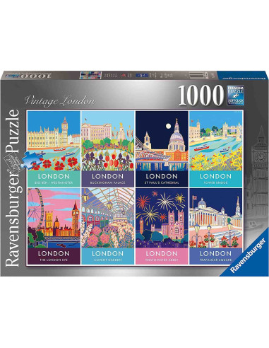 Puzzle Londra Vintage, 1000 Piese,RVSPA16960