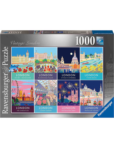 Puzzle Londra Vintage, 1000 Piese,RVSPA16960