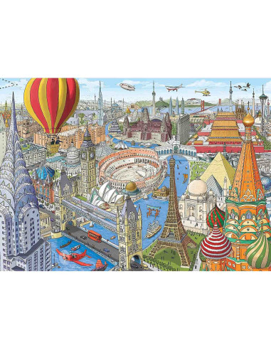 Puzzle Ocolul Pamantului In 80 De Zile, 1000 Piese,RVSPA16961