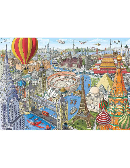 Puzzle Ocolul Pamantului In 80 De Zile, 1000 Piese,RVSPA16961