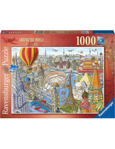 Puzzle Ocolul Pamantului In 80 De Zile, 1000 Piese,RVSPA16961 2