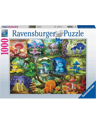 Puzzle Ciuperci Colorate, 1000 Piese,RVSPA17312
