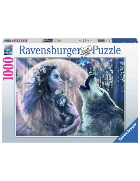 Puzzle Femeie Cu Lupi, 1000 Piese,RVSPA17390
