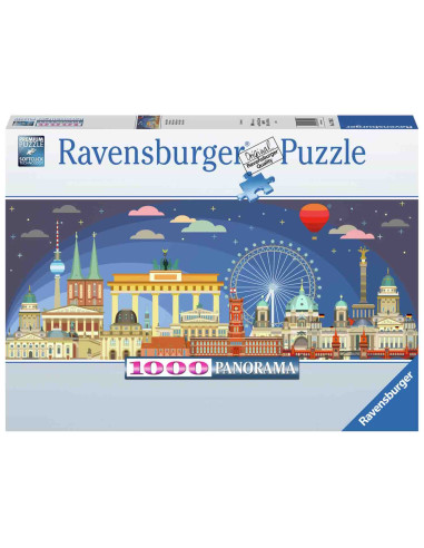 Puzzle Panorama Berlinul Noaptea, 1000 Piese,RVSPA17395