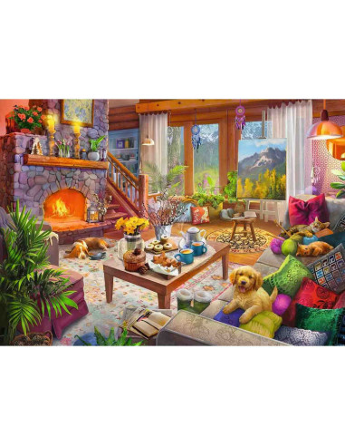 Puzzle Cabana Cozy, 1000 Piese,RVSPA17495