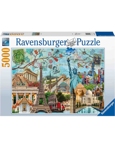 Puzzle Colaj Marile Orase, 5000 Piese,RVSPA17118