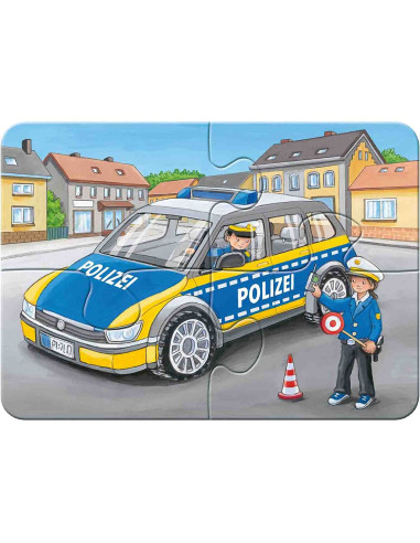 Puzzle Set 4 Buc Vehicule De Urgenta, 2/4/6/8 Piese,RVSPC05631