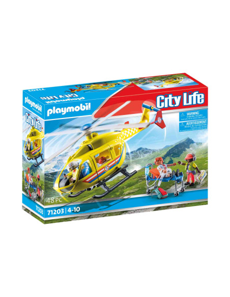 Playmobil - Elicopter Galben De Salvare,71203