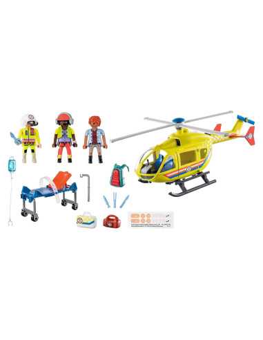 Playmobil - Elicopter Galben De Salvare,71203