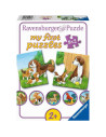 Puzzle Familii De Animale, 9X2 Piese,RVSPC05072