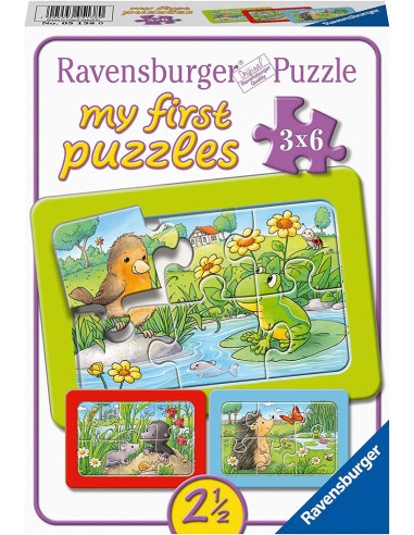 Puzzle Animale In Gradina, 3X6 Piese,RVSPC05138