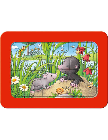 Puzzle Animale In Gradina, 3X6 Piese,RVSPC05138
